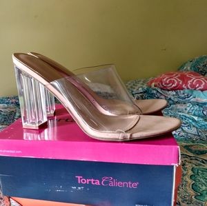 COPY - Hard to find size 12's Clear heels
